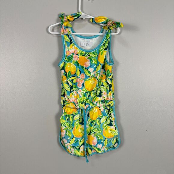 Sweethoney 4T Terry Cloth Romper Sleeveless Lemons Beach Swim Vacation - Picture 1 of 3